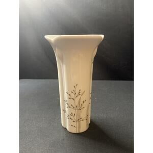 Schumann Arzberg Germany Petite 5" Bud Vase White with Accents c.1960s